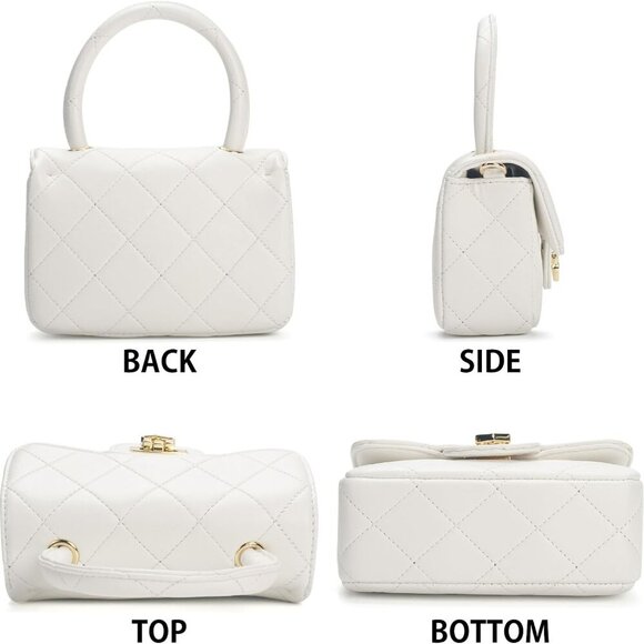 Versatile Kids' Crossbody Bag - White Purse with Heart Lock for All Occasions - Picture 4 of 7